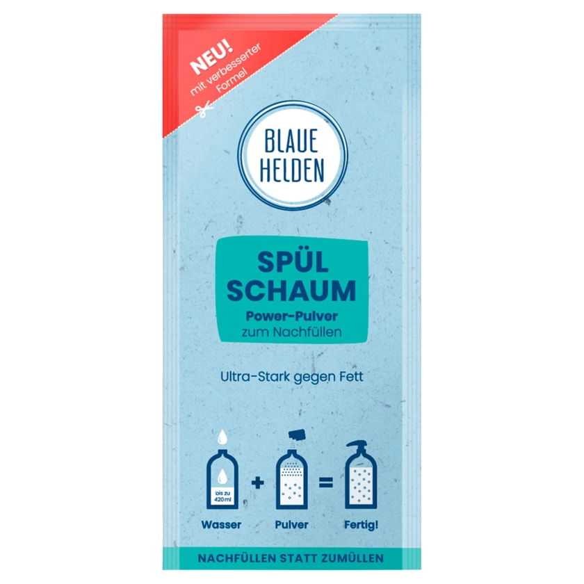 Blaue Helden Spülschaum Nachfüller 40g